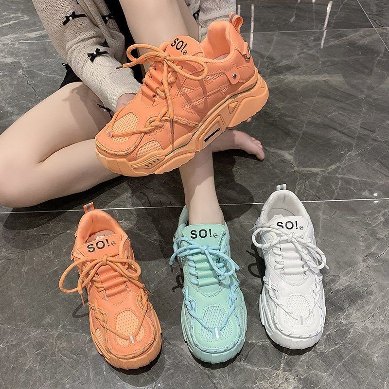 INS Hot Sale Women Summer Shoes 2022 Platform Casual Sneakers Outside Running Shoes Fashion Comfortable Sneakers Zapatillas Mujer