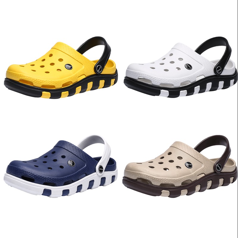 Sandals 2021 summer hole shoes men's non-slip soft-soled lovers beach shoes men's sandals trendy outdoor slippers men's shoes