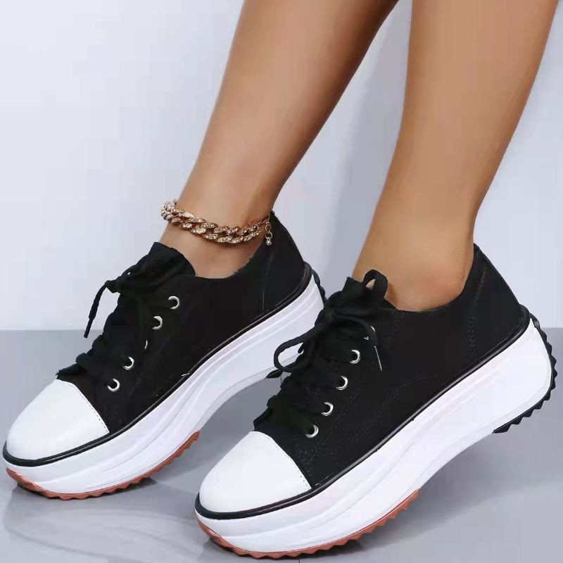 LuasTuas New Sneakers For Women High Platform Lace Up Spring Laddie'S Cool Fashion Shoes Holiday Woman Shoes Size 36-43