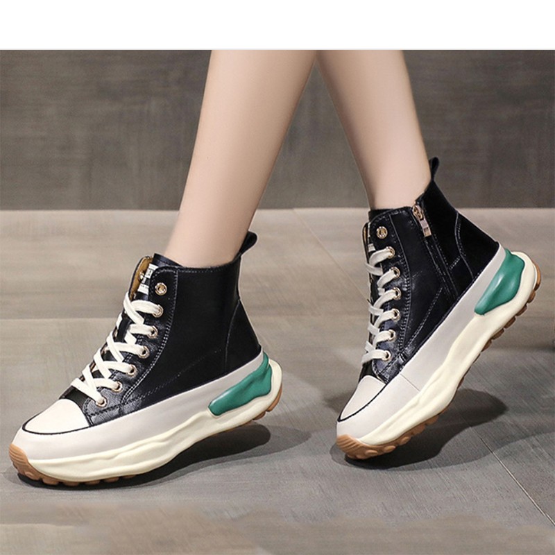 White shoes women's shoes 2021 Korean version of the autumn new thick-soled casual increase flat-soled women's shoes trend