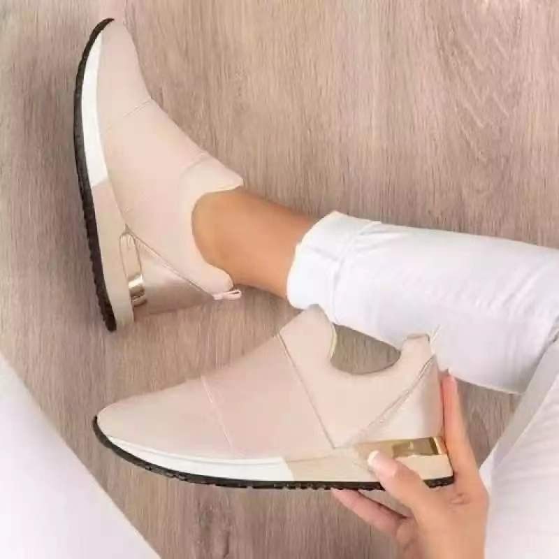 women loafers spring autumn esbadrille elastic band flat shoes female casual comfort cloth shoes ladies flats plus size