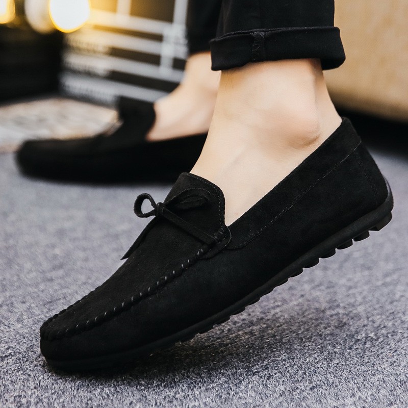 2022 Spring Summer New Men Loafers Comfortable Flat Casual Shoes Men Breathable Slip On Soft Leather Driving Shoes Moccasins