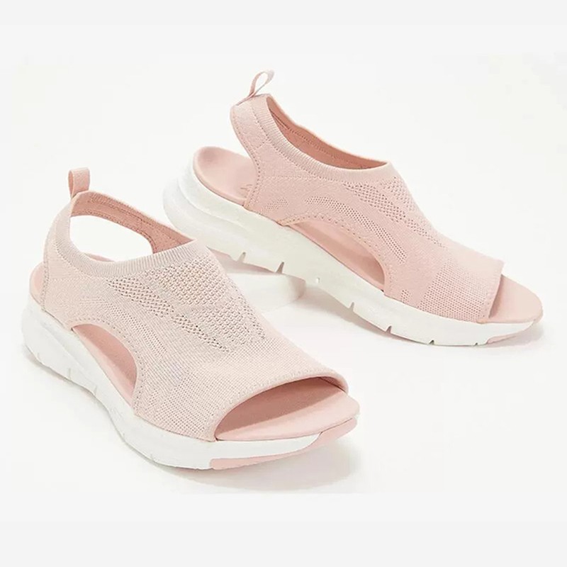 Women's summer mesh casual sandals ladies wedges outdoor shallow platform shoes female slip on light comfort shoes