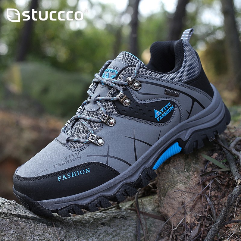 Men Winter Snow Boots Waterproof Leather Sneakers Super Warm Men Platform Boots Outdoor Male Hiking Boots Work Shoes Plus Size