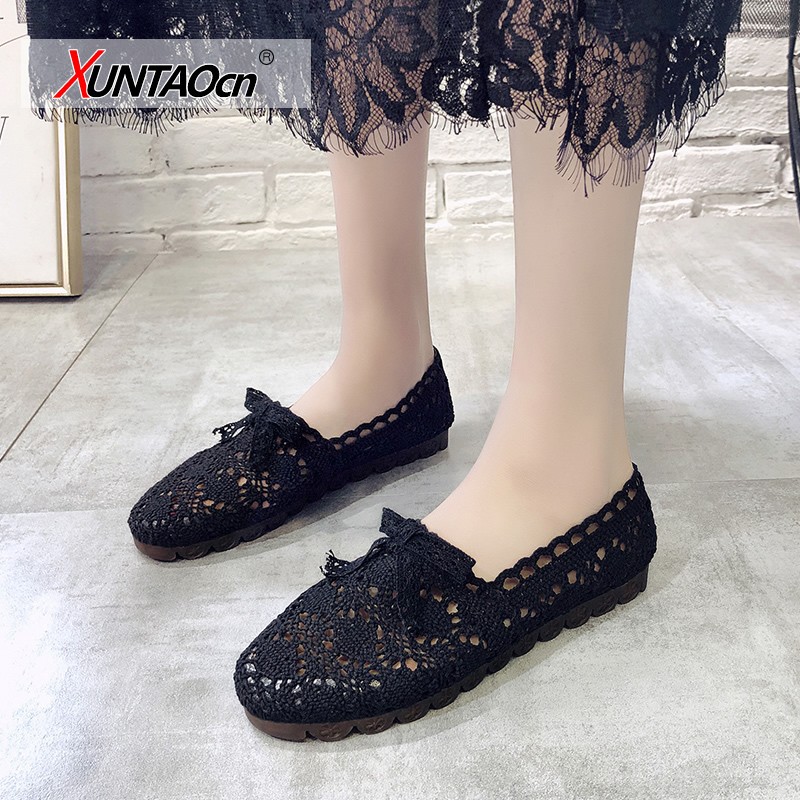 New women shoes fisherman shoes woman mesh breathable flat soft bottom women peas shoes female shoes flat shoes