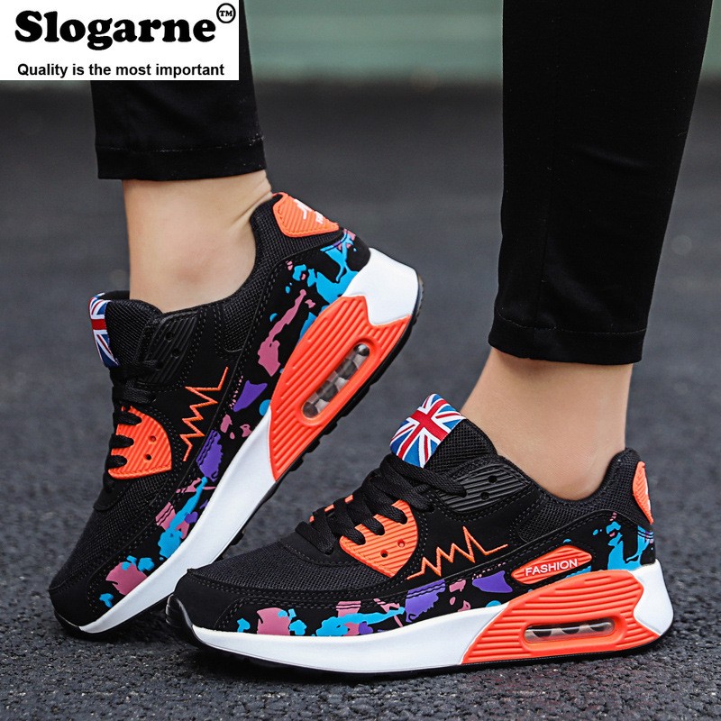 Women Sports Shoes New Fashion Breathable Trainers Students Casual Leather Tenis Feminino Sapato Women Flats Zapatillas Mujer