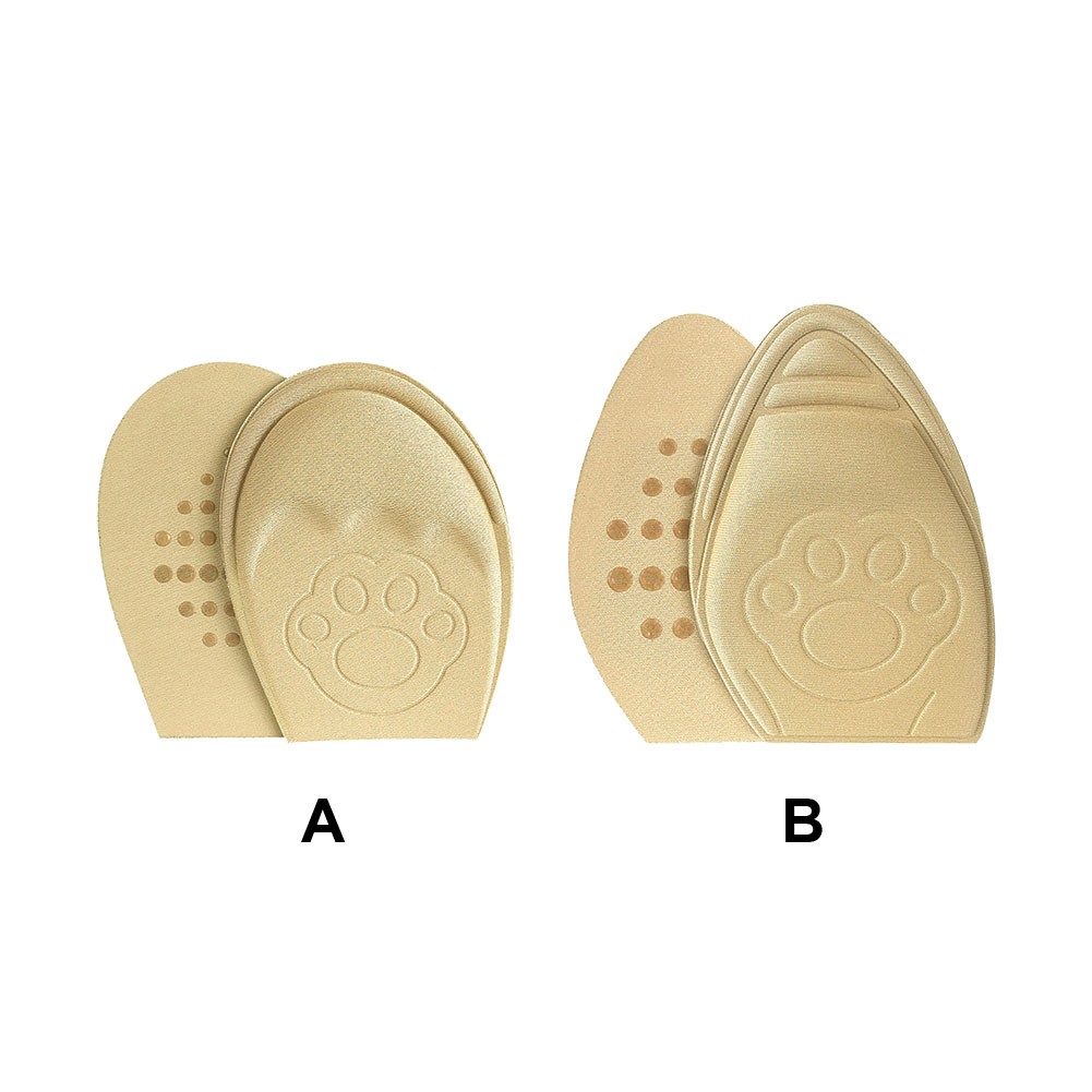 1 Pair Women Pain Relief Soft Shoes Insert Breathable Design Convex Forefoot Cushion Cushion Adjustable Support Non-slip Half Insoles