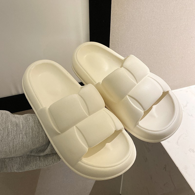 Rimocy 2022 Summer Women Slippers Eva Soft Slipper Beach Sandal Women Thicken Home Bathroom Home Slippers Plus Size