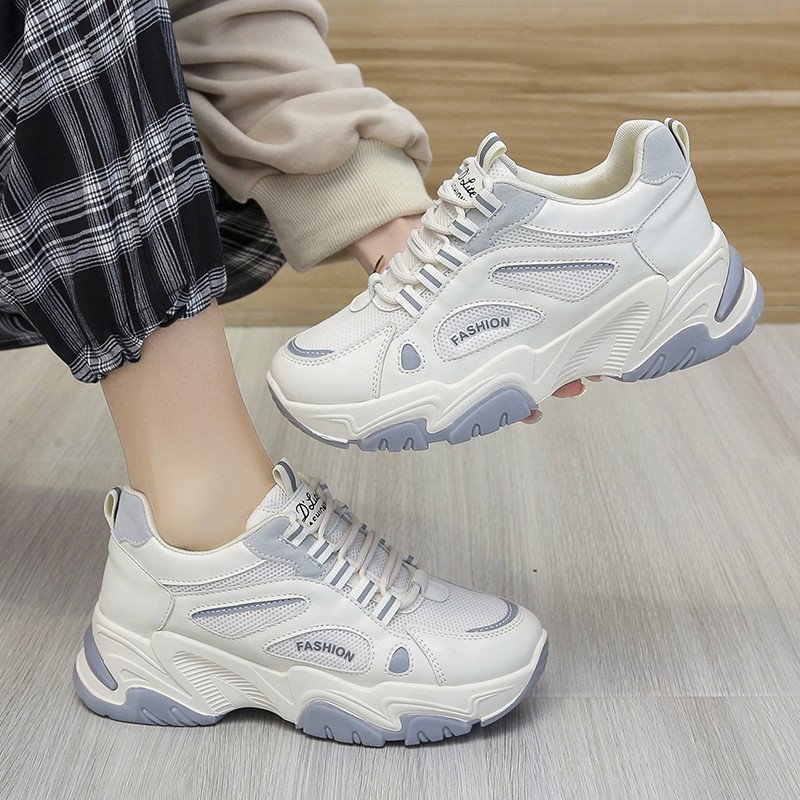 Rimocy Breathable Mesh Outdoor Sneakers For Women Spring Autumn Platform Casual Shoes Fashion Woman Thick Sole Tenis Feminino