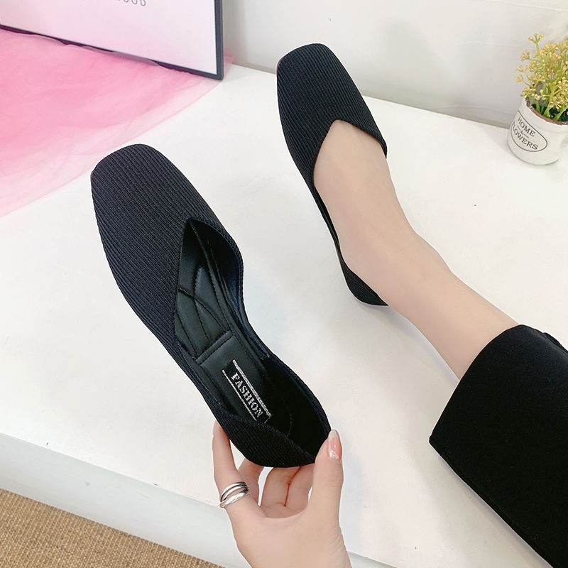 new women casual flat shoes spring summer ballet loafers slip on slips soft round toe loafers ladies vulcanized shoes