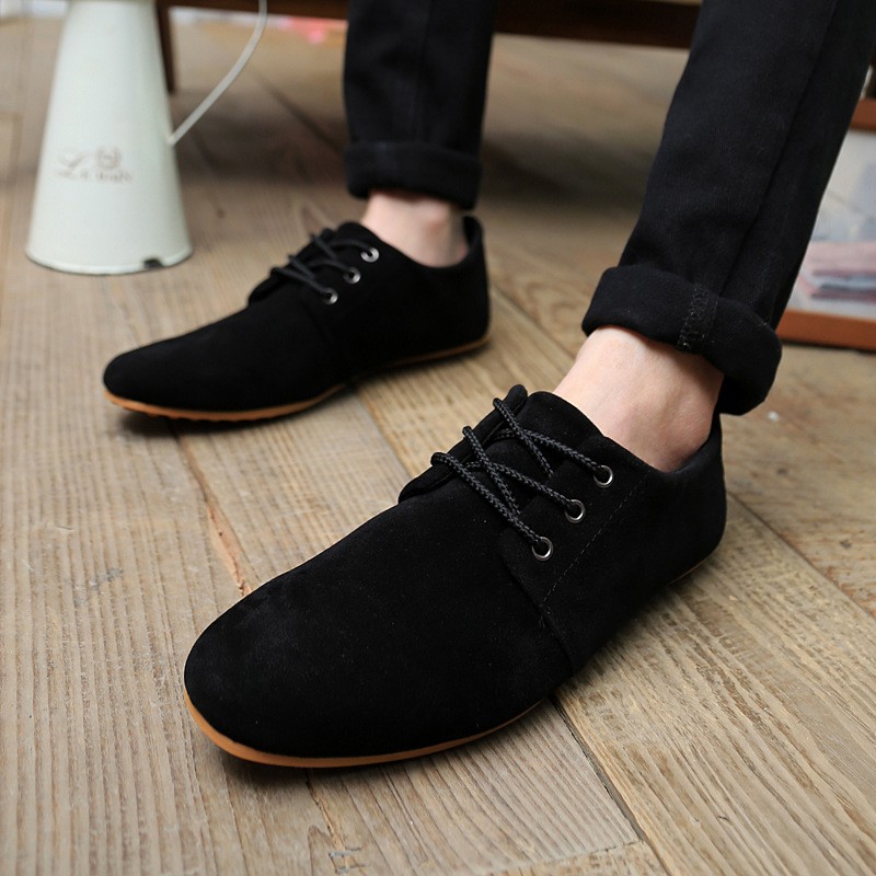 ZYYZYM - Men's Casual Shoes Lightweight Breathable Lace-Up Casual Moccasin Shoes For Spring Autumn Youth 2020