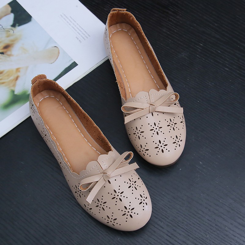 High quality women's sandals summer fashion soft bottom beach hollow casual shoes breathable ladies flat shoes