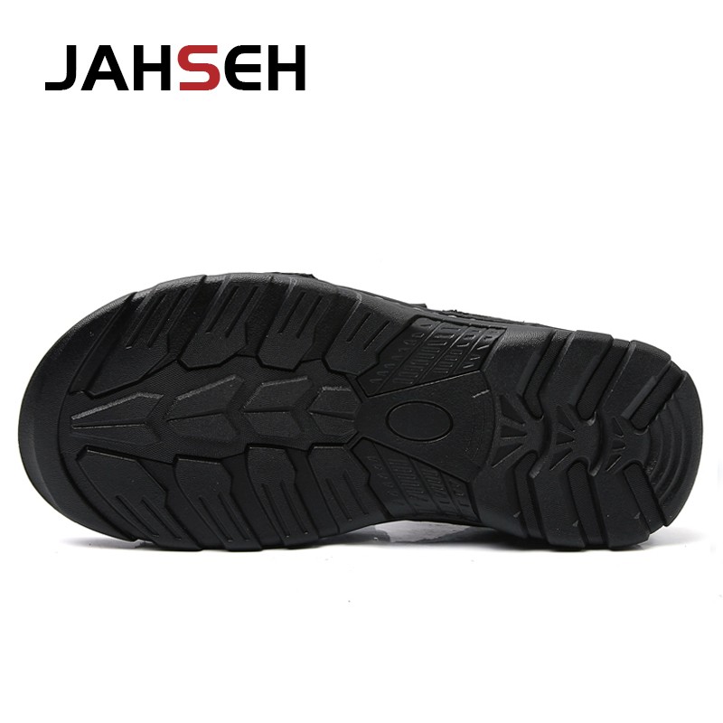 Size 48 New Fashion Casual Men Shoes Genuine Leather Soft Non-slip Beach Shoes Summer Sandals Walking Flats Sneakers