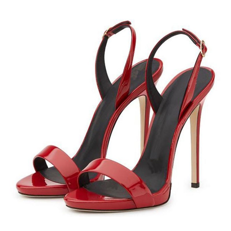 Cool Sept Plus Size 34-45 6 Color Women Sexy High Heel Sandals Open Toe Back Strap Thin Heel Sandals Summer Party Shoes Women