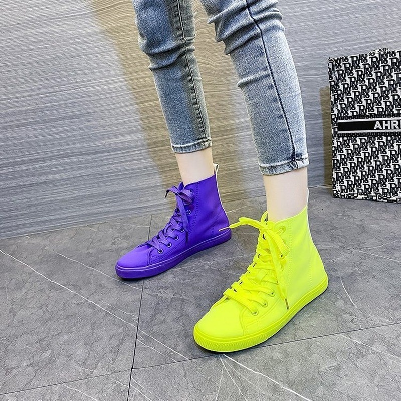 Color Microfiber Leather High Quality Sneakers Women's Running Shoes Leather Women's Running Shoes Soft Leather Sneakers Single Shoes