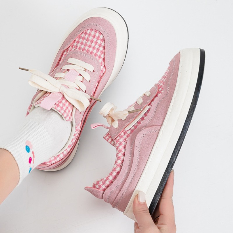 2022 women casual platform sneakers running fashion comfortable pink canvas shoes hh9 st all-match student skateboarding shoes