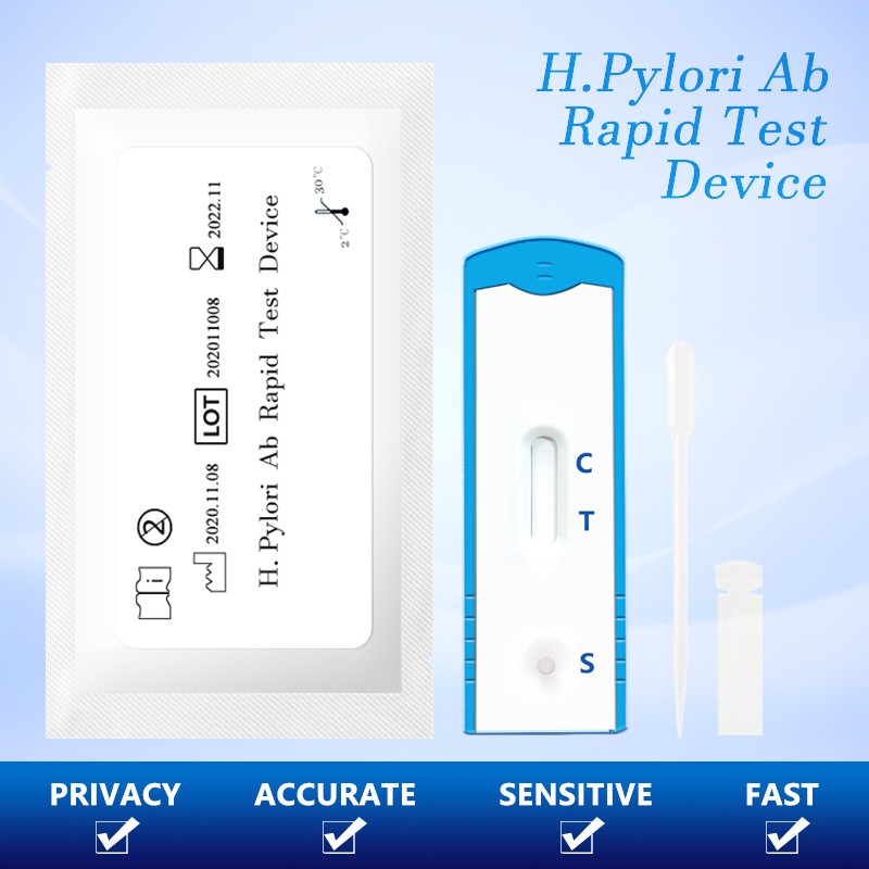 Stomach Helicobacter pylori Blood Antibody Test Strips Stomach Disease Bad Breath HP Test No Breath Exhalation Card