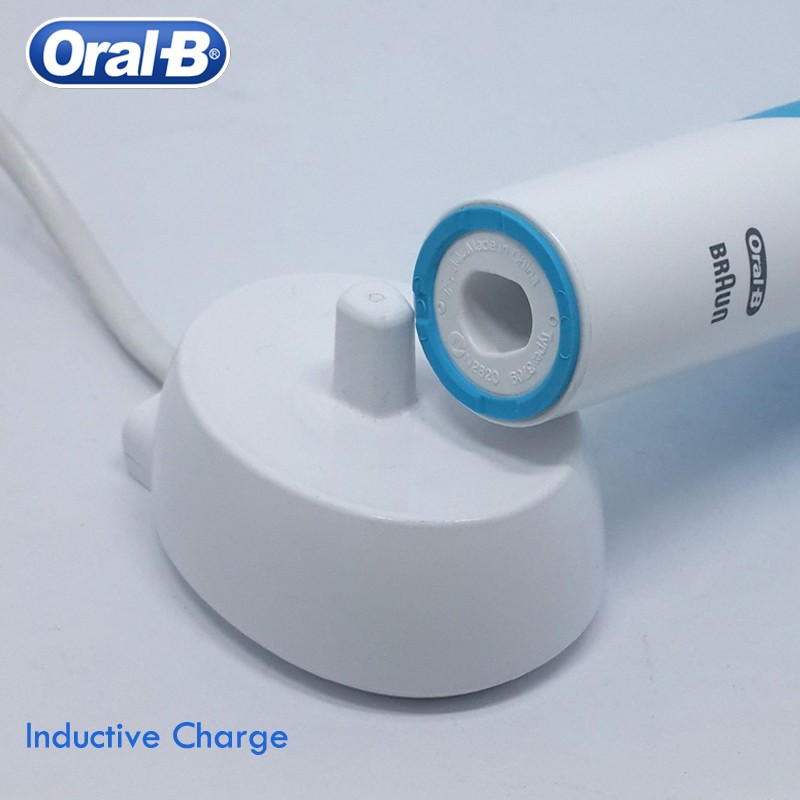 Oral B 2D Rechargeable Electric Toothbrush Rotating Vitality Daily Cleaning Rechargeable Induction 110-240V Toothbrush Head