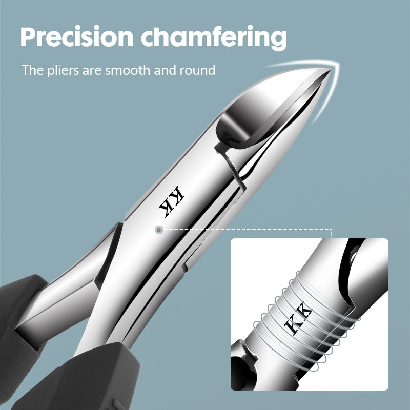 KK Pliers Stainless Nail Clipper Professional Anti Splash Ingrown Paronychia Manicure Correction Tool Pedicure Scissors Foot Care