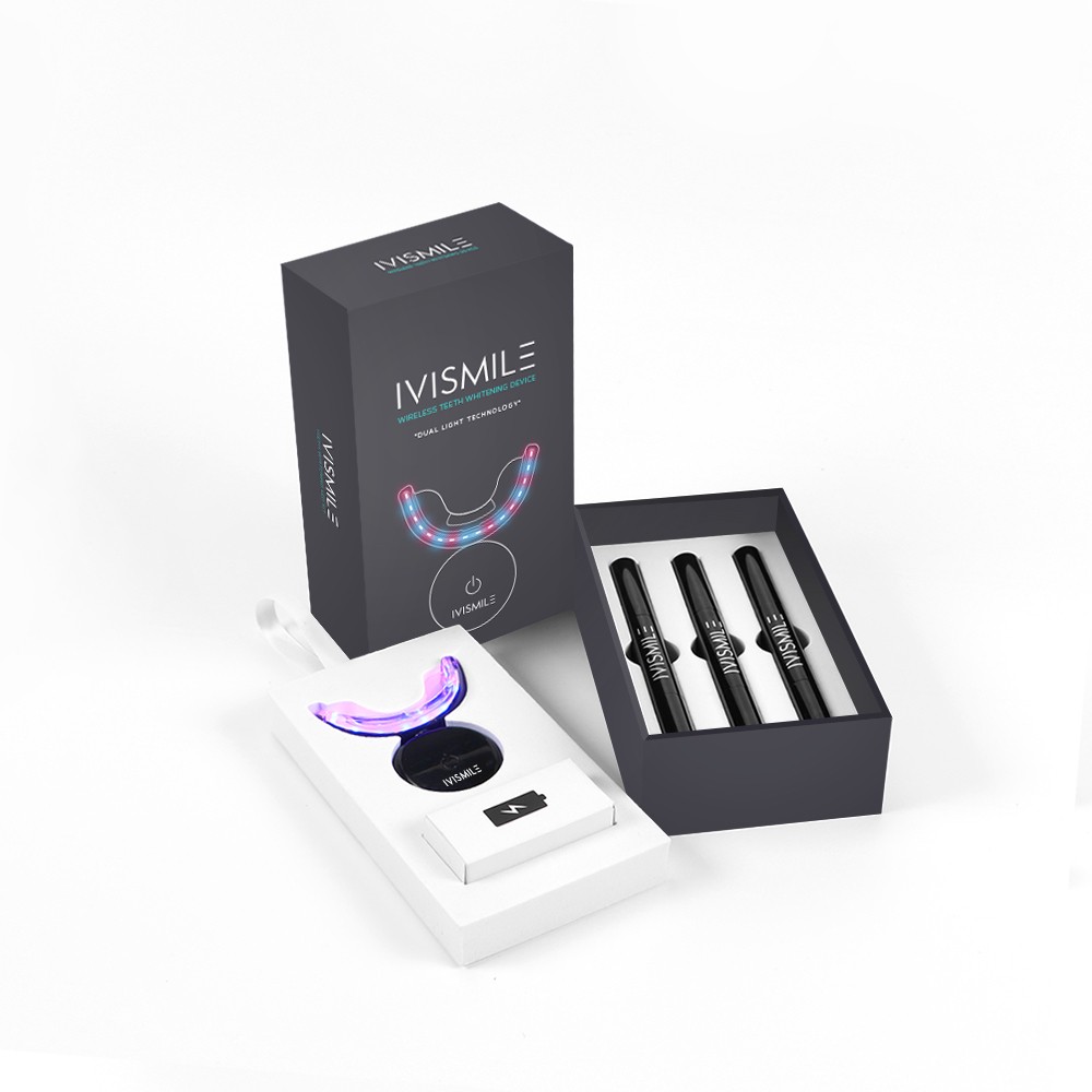 IVISMILE Teeth Whitening Lamp LED Teeth Whitening Device Gel Set Home Wash Kit Gift Wireless Charging Box Teeth Whitening Pen