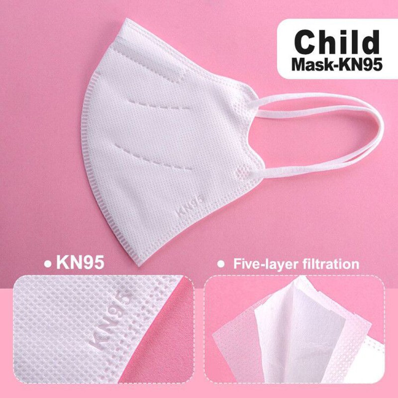 10-100pcs Kids KN95 Mask FFP2 Reusable Mask for Kids Children KN95 Mascarillas Masque Maske FFP2 Mask Respirator Filter