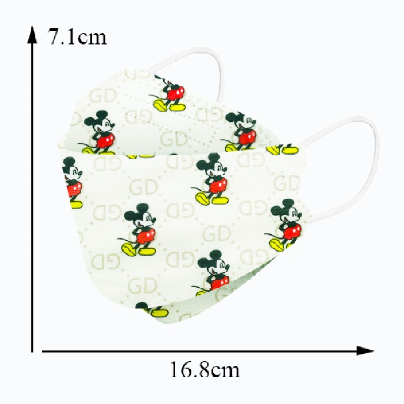 ديزني ميكي للأطفال KN95 قناع الوجه 4 طبقات الغبار واقية تنفس قابلة لإعادة الاستخدام للبنين بنات 4-12 سنة FFP2 الفم Mascarilla