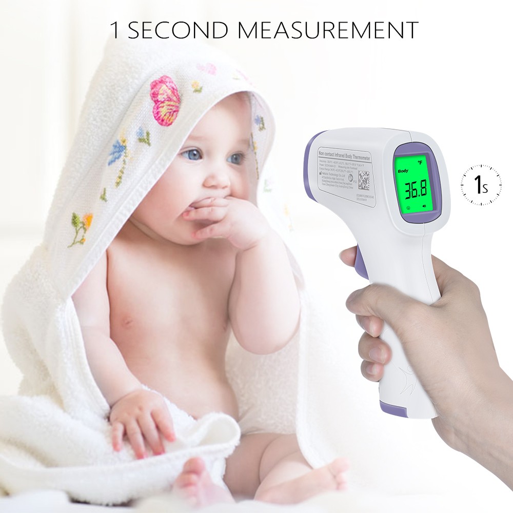 HeTaiDa Digital Infrared Forehead Thermometer Non-contact Body Temperature Measurement Digital Thermometer for Adult and Child 8813