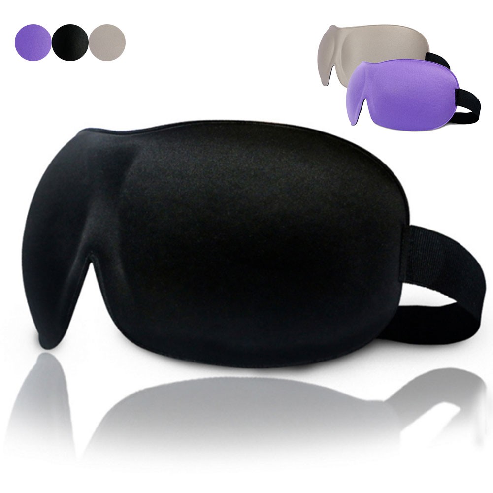 soft eyemask sleep 3d eye mask for outdoor travel sleep padded shade cover comfort relax blindfold nose bridge protection