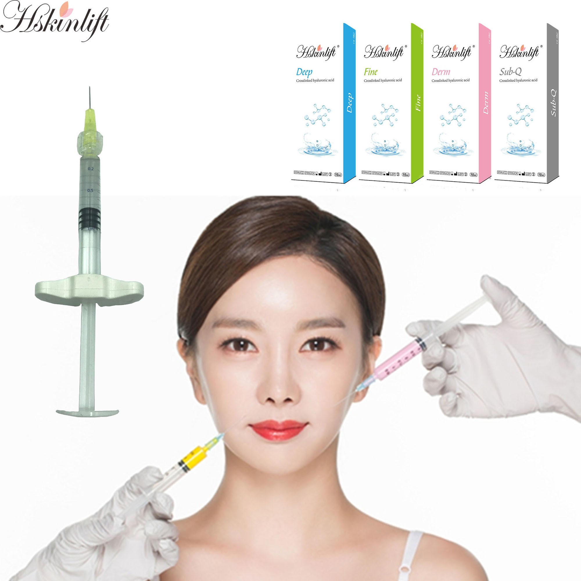 Wholesale Price Cross Linked Hyaluronic Acid Dermal Filler Injection For Lip Nose Cheek Breast Buttock Augmentation