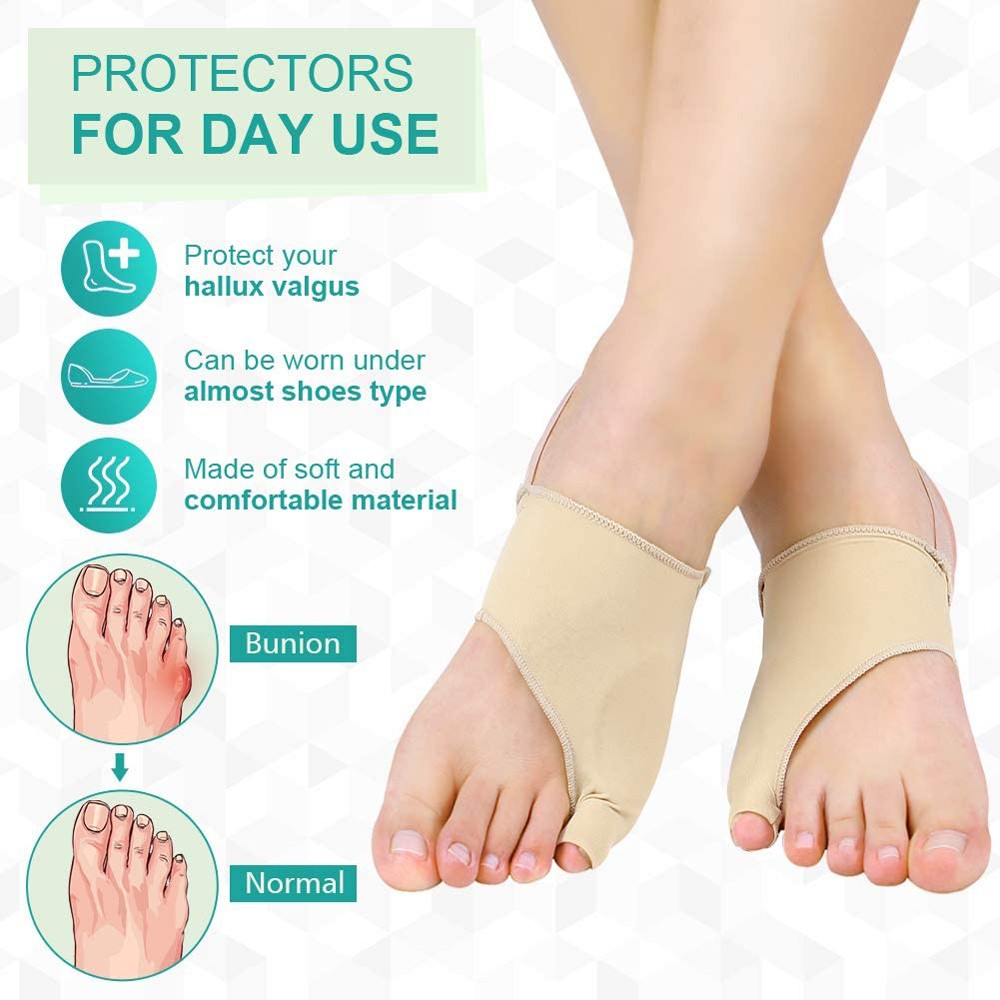 1 Pair Tailor Bunion Corrector Splint Pads for Bunion Pinky Toe Relief Toe Straightener, Little Toe Separator With Anti-Slip