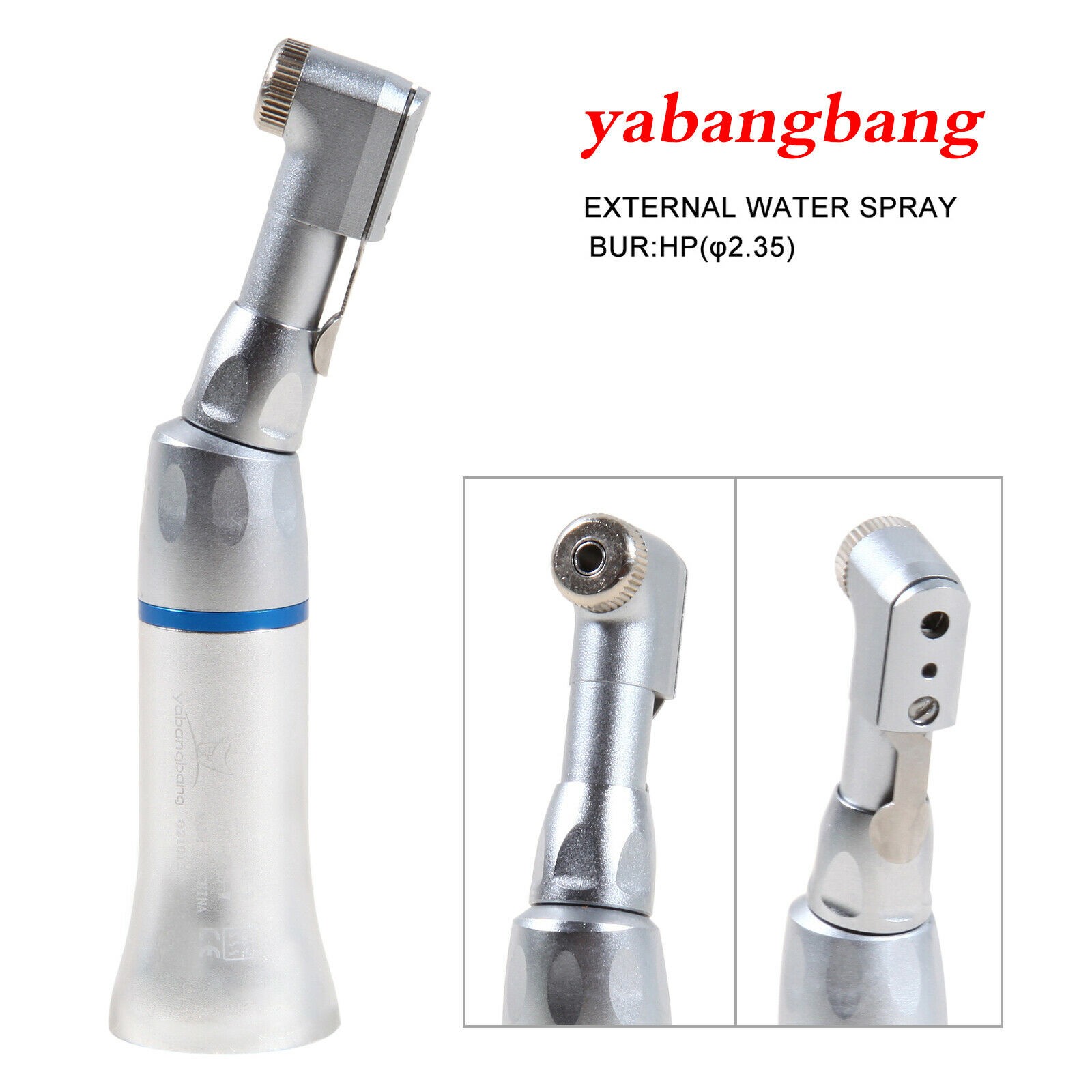 NSK Style Dental Slow Low Speed ​​External Single Water Spray Contra Angle Straight Air Motor Handpiece 4 Holes