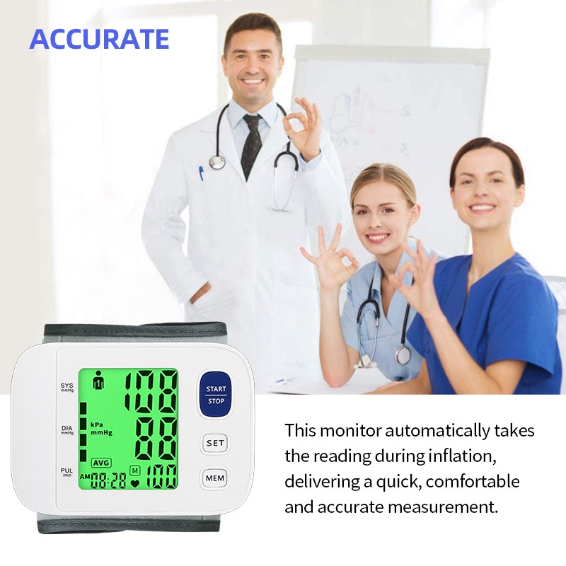 Automatic sphygmomanometer digital wrist sphygmomanometer background sphygmomanometer tonometer pulse oximeter heartbeat