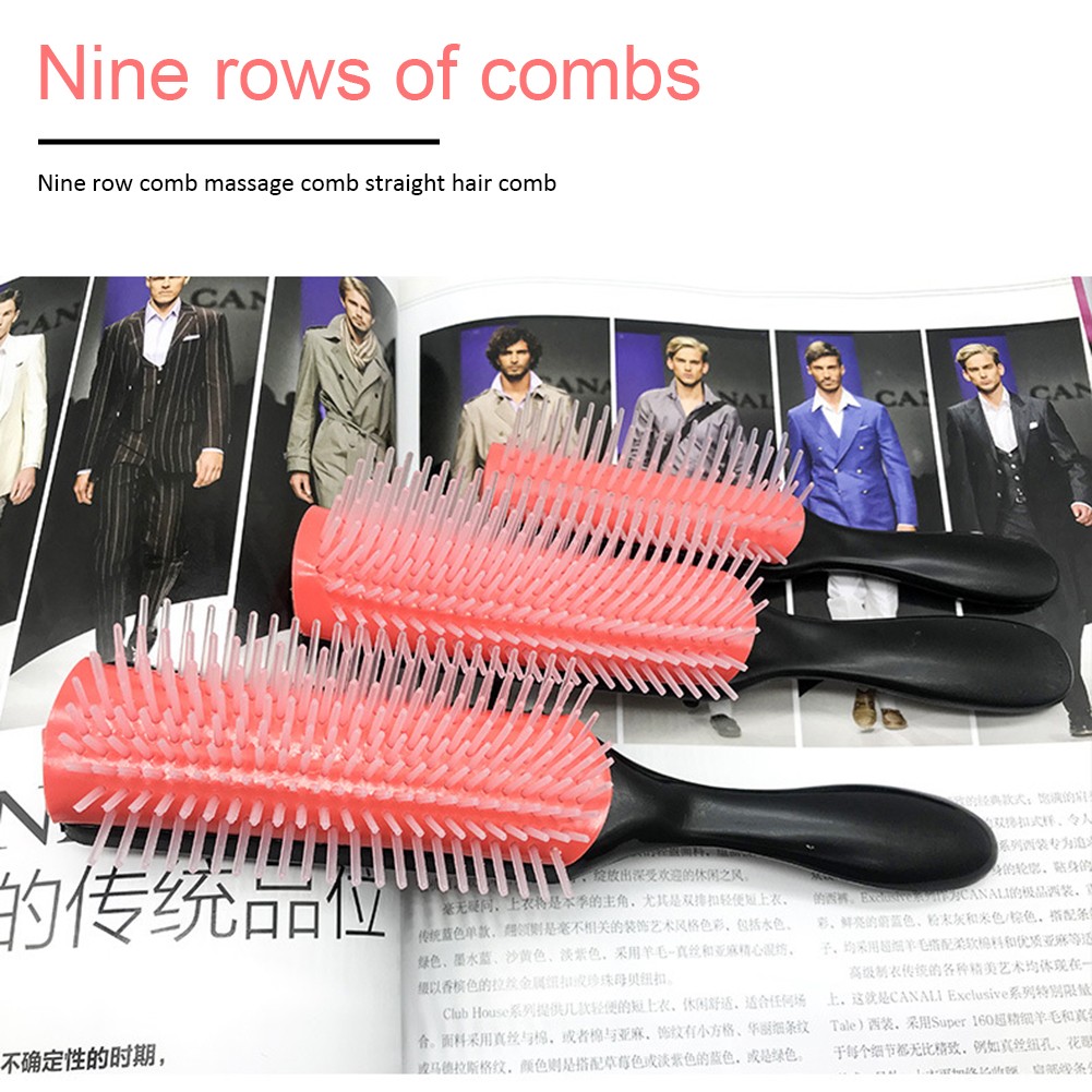 Salon Detangling Brush For Curly Hair Non-slip Hair Brush Comb Scalp Massage Brushes Professional Salon Styling Tool