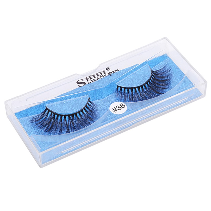 1 Box Mink Eyelashes Handmade Makeup Natural Long False Eyelashes 3D Mink Eyelashes