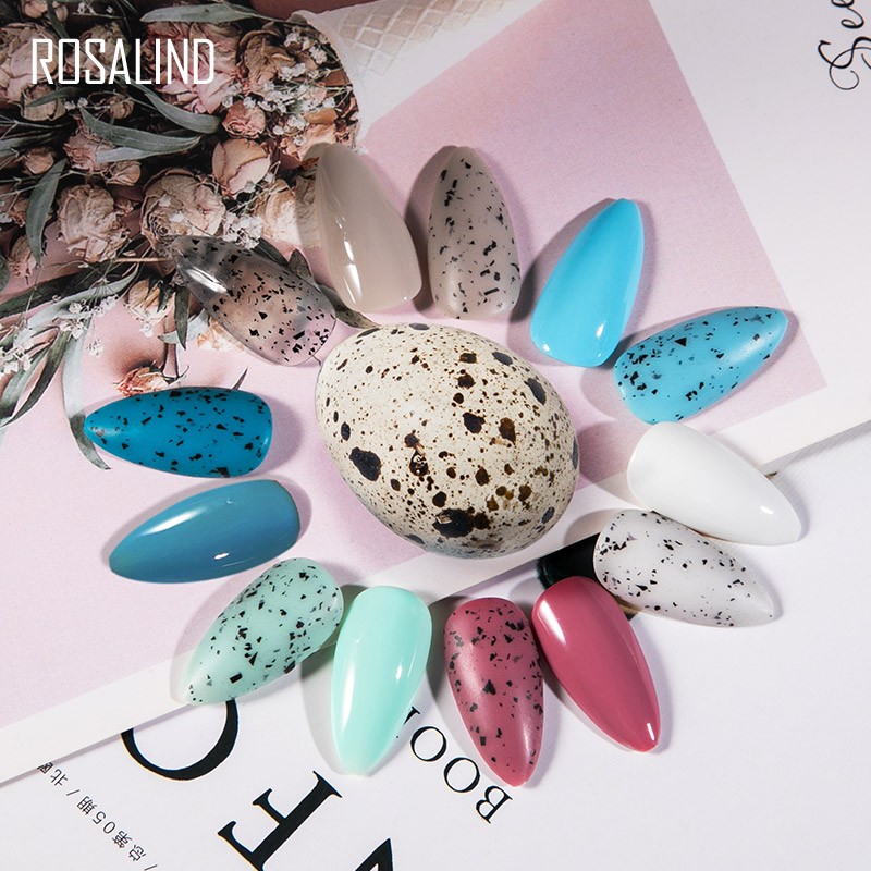 7ml/10ml Gel Nail Polish Quail Egg Effect Varnish for Nails Art Eggshell Hybrid Design Base and Top Coat for Gel Polish TSLM1