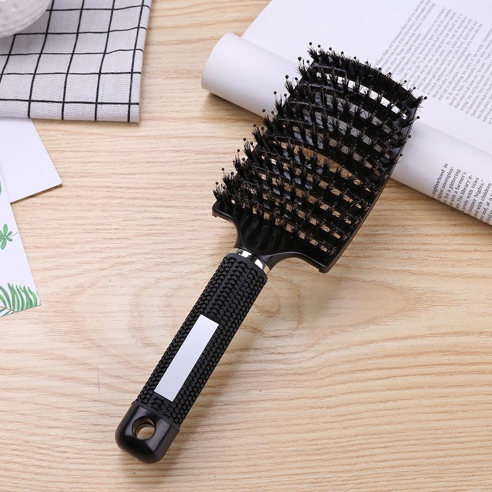 Hair Scalp Massage Comb Bristle Brush Nylon Women Wet Dry Curly Detangling Hair Brush Salon Hair Styling Tool Dropship