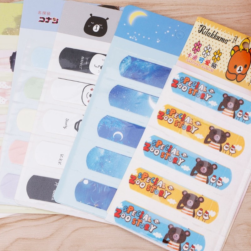 Breathable PE Bandages, Waterproof Adhesive Tape, Cute Cartoon, Hemostasis, Dropshipping, 5pcs