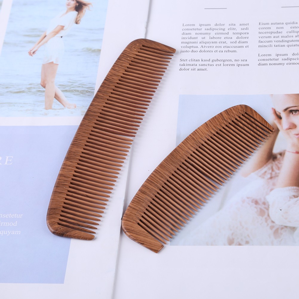 1pc Natural Pear Wooden Comb Scalp Massage Head Anti-static Detangling Head Hair Massage Combs Hair Styling Tools