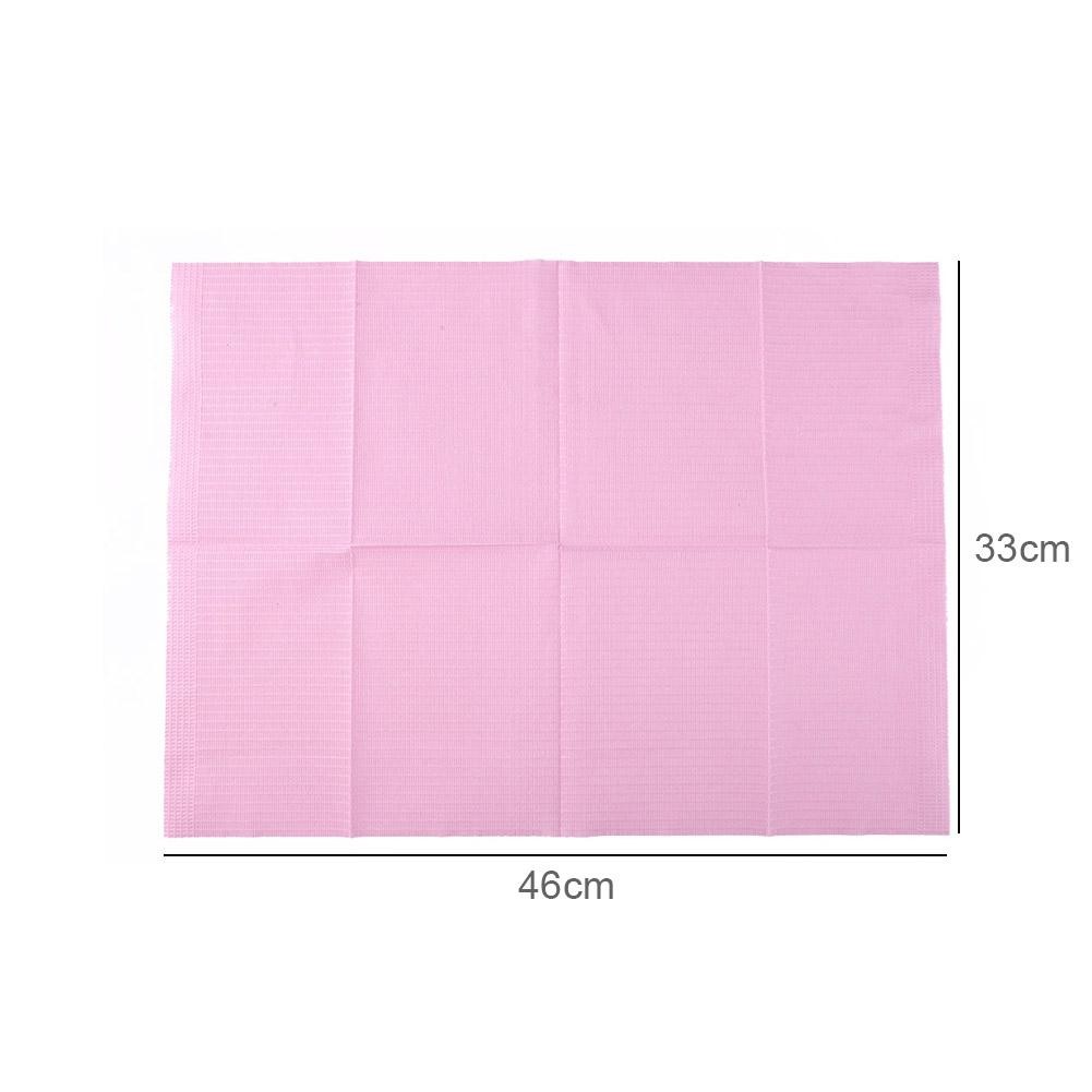 125pcs Disposable Waterproof Medical Paper Dental Hygiene Bib Napkin Wood Pulp Paper Dental Cleaning Paper