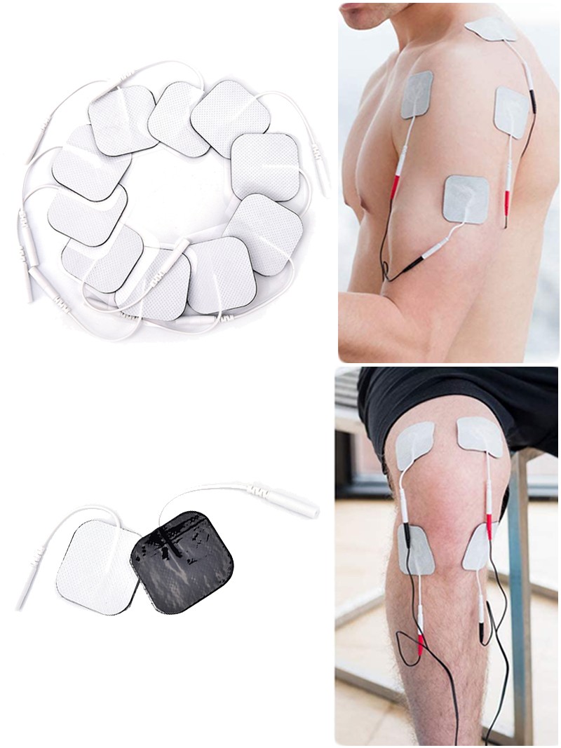 10pcs Electrode Pads Replacement Pads For Most Tens Acupuncture Digital Therapy Machine Massage Machine Electrodes Replacement