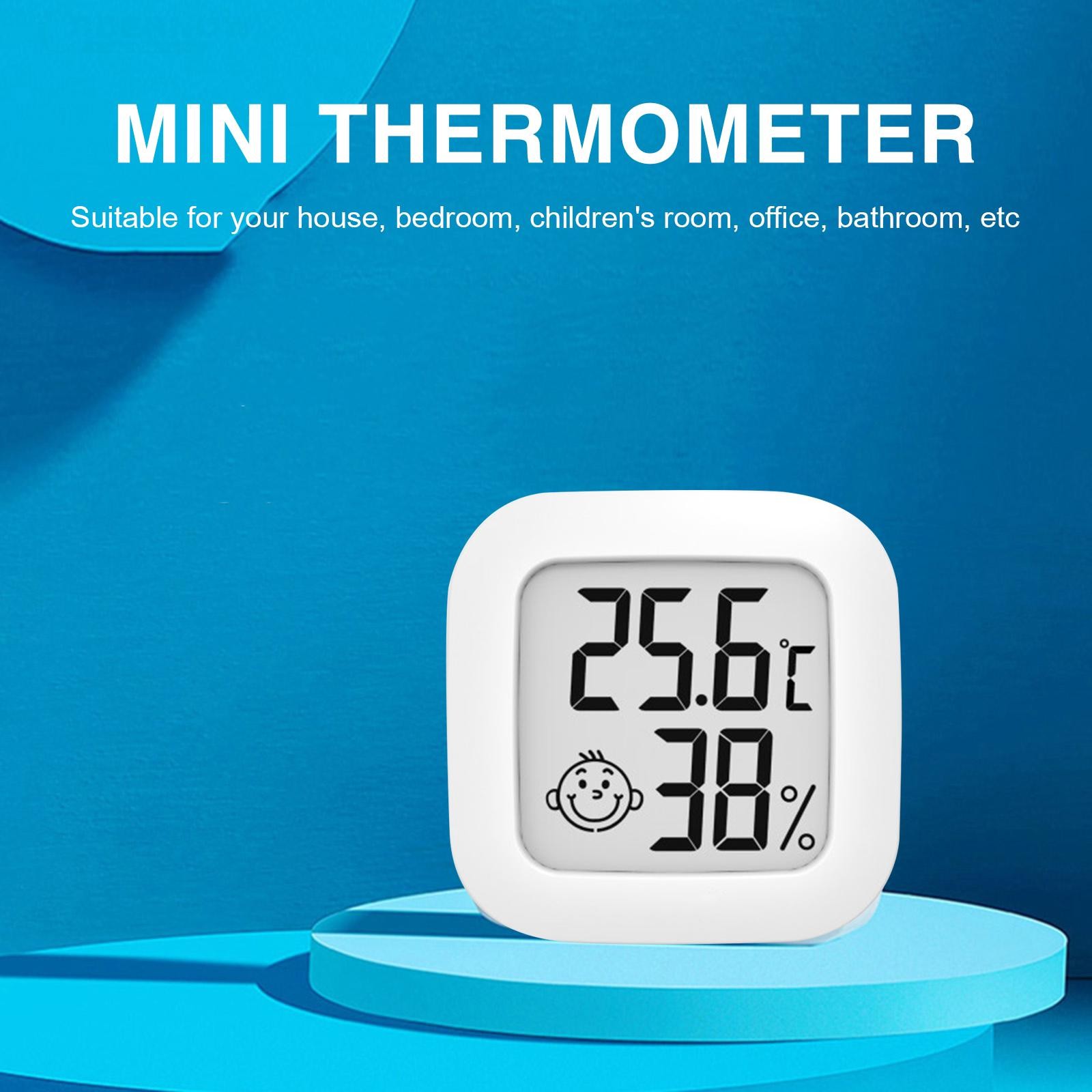 Ondoor thermometer/hygrometer easy to read mini thermometer accurate measurement instrument practical easy to install