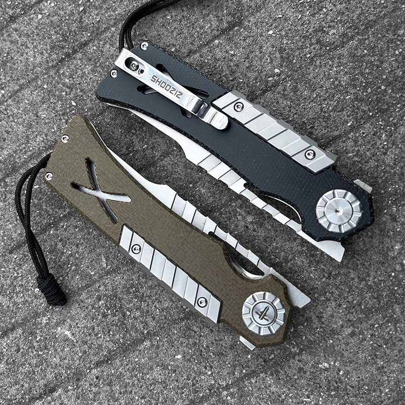 Folding Knife Edc Multiple High Hardness D2 Military Knives - Good for Hunting Camping Survival Outdoor Everyday Bearing XUN118 New