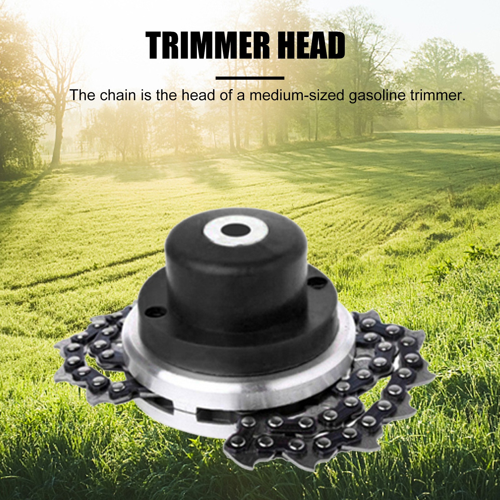 Universal Lawnmower Head With Heavy Chain Metal Grass Trimmer Tool Brushless Cutter For Garden Trimmer Gas Cutter Spare Parts