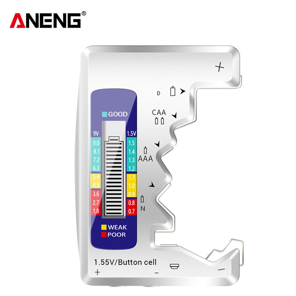 Digital Battery Capacity LCD Display Measuring Machine Universal AAA AA Button Cell 9V Batteries Voltage Energy Detection Analyzer