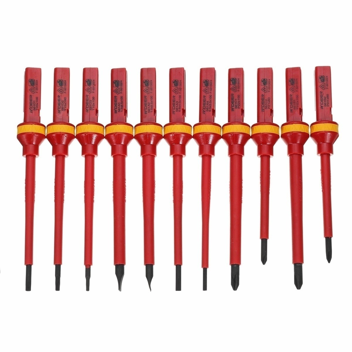 13/pcs VDE Insulated Screwdriver Set 1000V Slotted Phillips Screw Driver Kit Bits With Test Pen Electricians Hand Tools