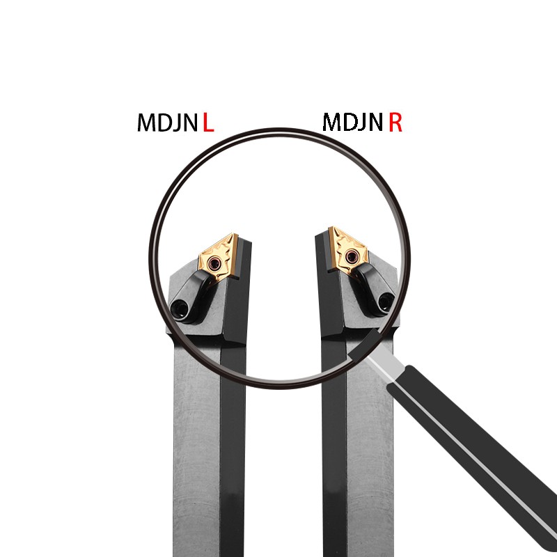 KaKarot External Turning Tool MDJNR1616H11 MDJNR2020K11 MDJNR2525M11 Carbide Inserts DNMG MDJNR Lathe Tool Cutting Tools 1 Set