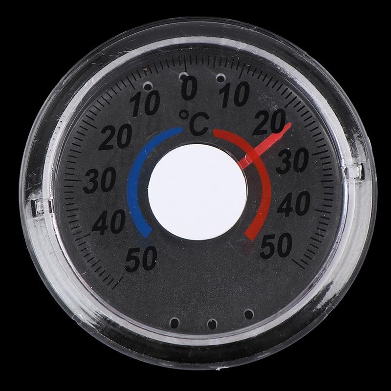 1pc Round Plastic Door and Window Thermometer Outdoor Window Door Thermometer Pointer Type Cold and Heat Watch Hot Sale