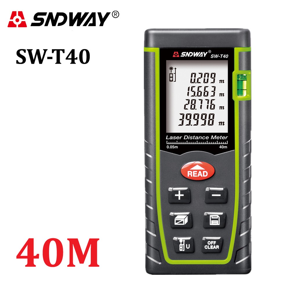 SNDWAY Distance Meter, 40m 60m 80m 100m Building Measurement - Inspection