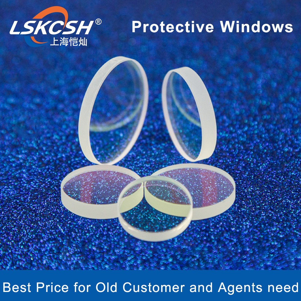 LSKCSH laser protective windows 22.35*4 27.9*4.1 30*5 36*5 37*7 1064nm fused silica quartz for raytool WSX welding parts