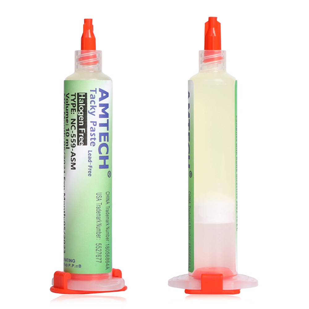 AMTECH NC-559-ASM BGA PCB No Clean Soldering Paste Advanced Soldering Oil Flux Grease 10cc Soldering Repair Paste